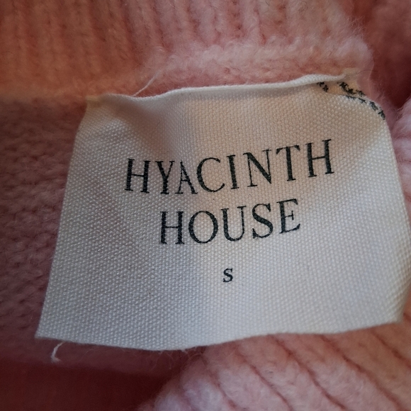 Tuckernuck Hyacinth House Pink Long Sleeve Cameron Turtleneck Sweater Size Small - Picture 3 of 9